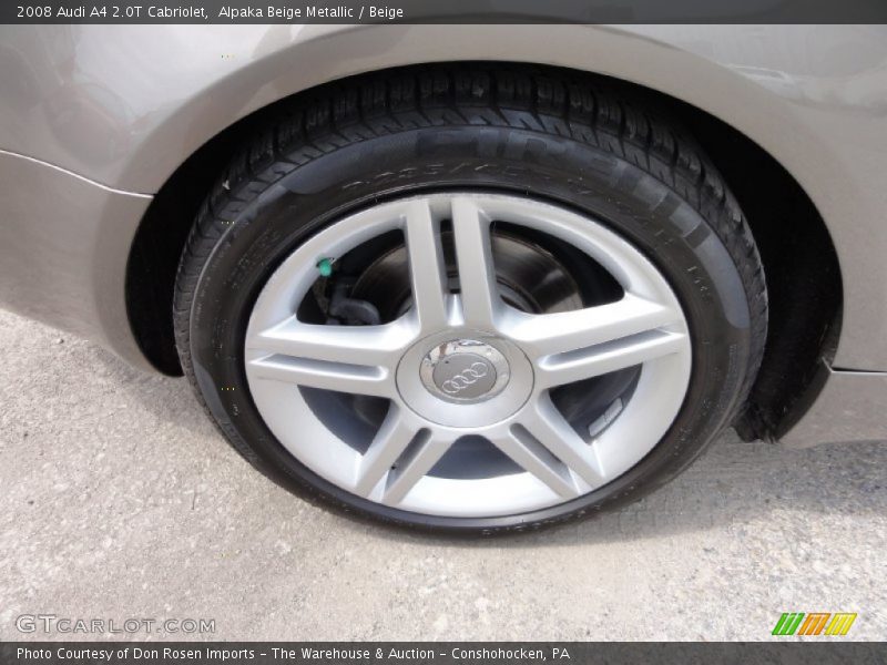 Alpaka Beige Metallic / Beige 2008 Audi A4 2.0T Cabriolet
