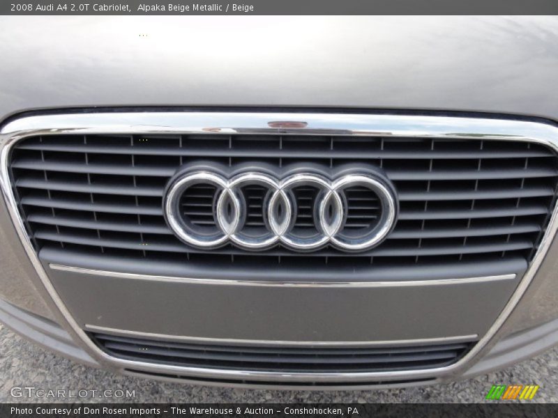 Alpaka Beige Metallic / Beige 2008 Audi A4 2.0T Cabriolet