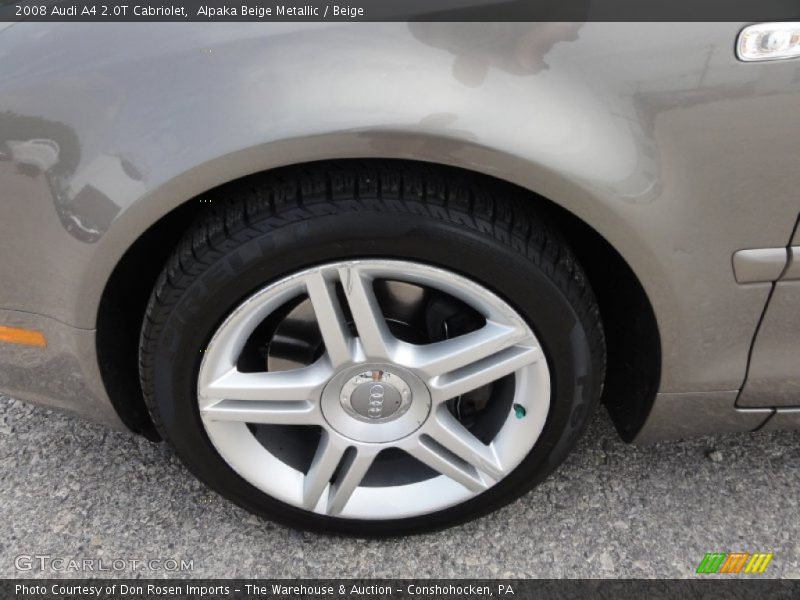 Alpaka Beige Metallic / Beige 2008 Audi A4 2.0T Cabriolet