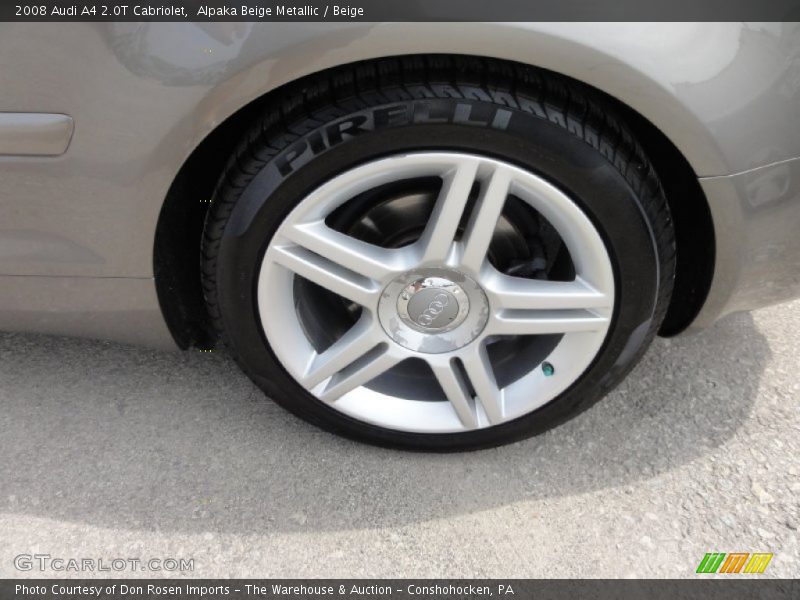 Alpaka Beige Metallic / Beige 2008 Audi A4 2.0T Cabriolet