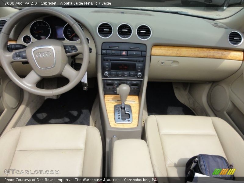 Alpaka Beige Metallic / Beige 2008 Audi A4 2.0T Cabriolet