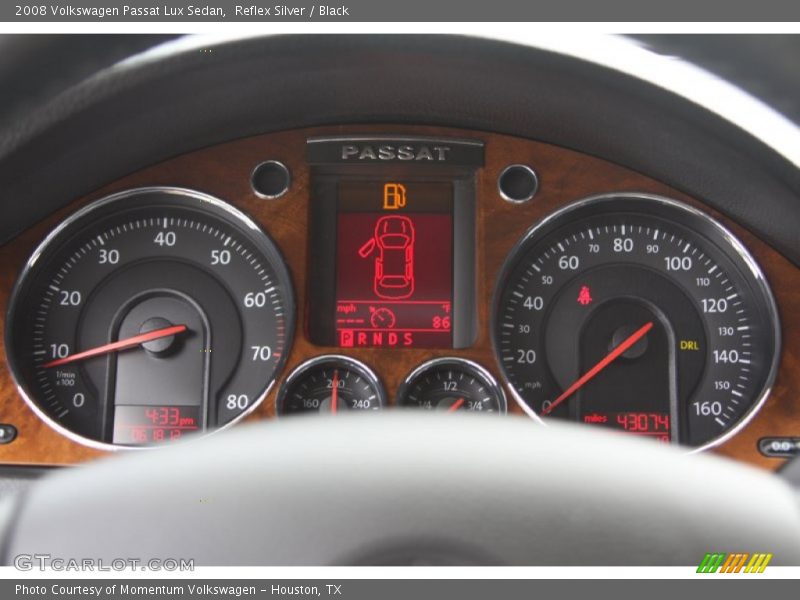 Reflex Silver / Black 2008 Volkswagen Passat Lux Sedan