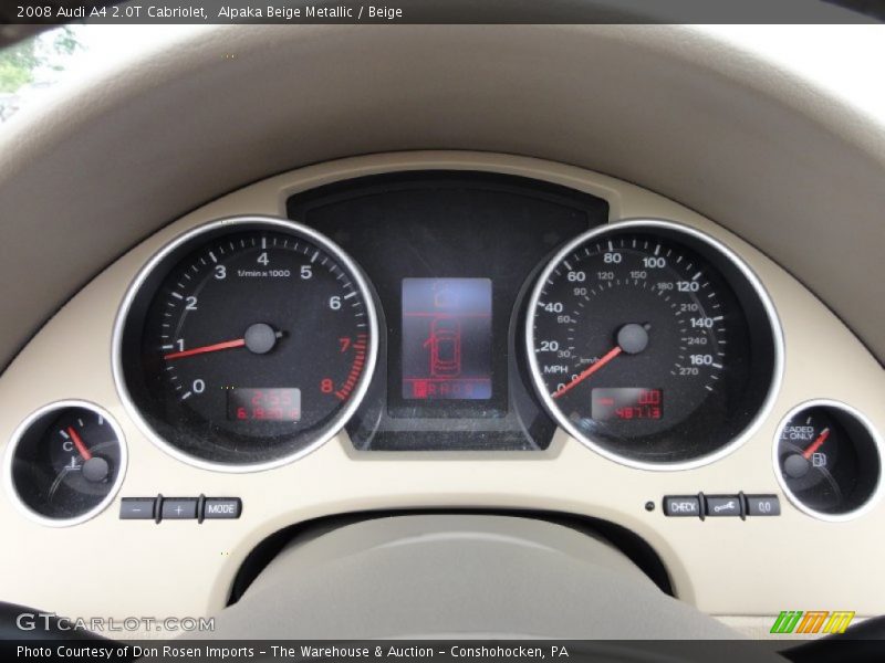 Alpaka Beige Metallic / Beige 2008 Audi A4 2.0T Cabriolet