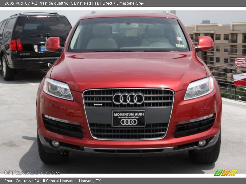 Garnet Red Pearl Effect / Limestone Grey 2009 Audi Q7 4.2 Prestige quattro