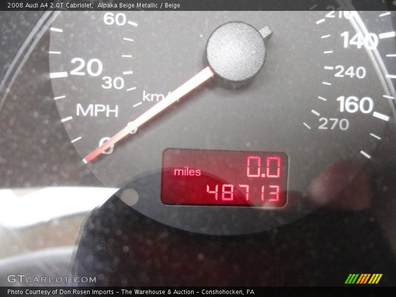 Alpaka Beige Metallic / Beige 2008 Audi A4 2.0T Cabriolet
