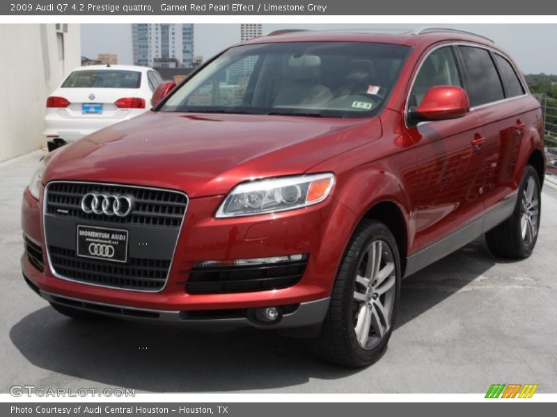 Garnet Red Pearl Effect / Limestone Grey 2009 Audi Q7 4.2 Prestige quattro