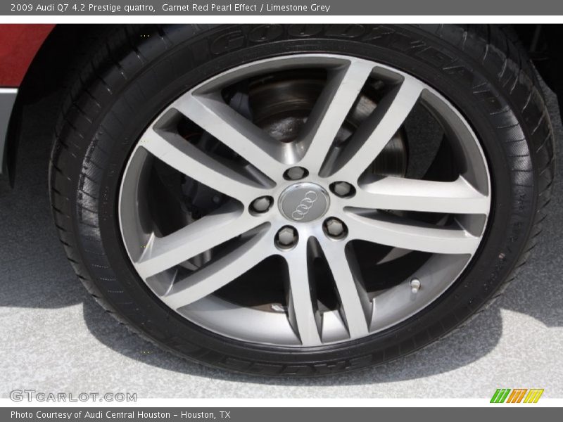 Garnet Red Pearl Effect / Limestone Grey 2009 Audi Q7 4.2 Prestige quattro