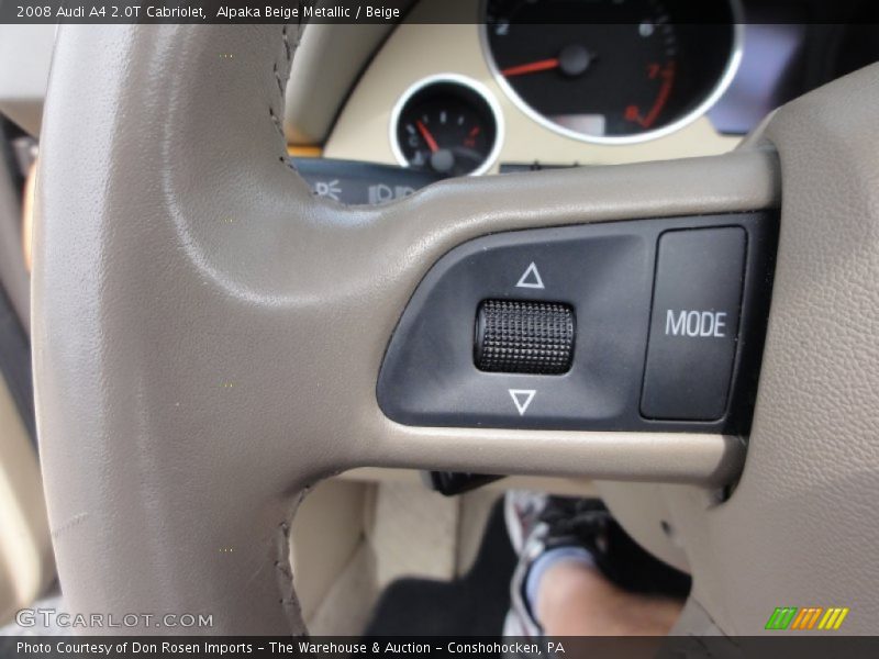 Alpaka Beige Metallic / Beige 2008 Audi A4 2.0T Cabriolet