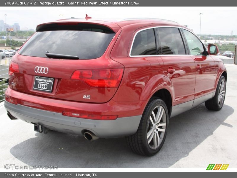 Garnet Red Pearl Effect / Limestone Grey 2009 Audi Q7 4.2 Prestige quattro