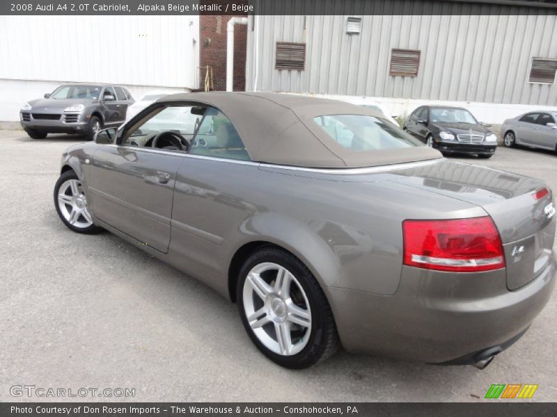 Alpaka Beige Metallic / Beige 2008 Audi A4 2.0T Cabriolet