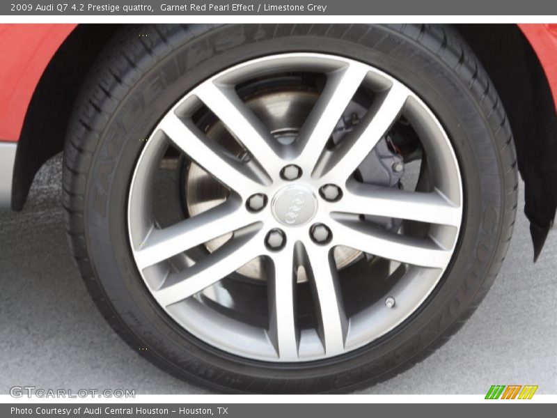 Garnet Red Pearl Effect / Limestone Grey 2009 Audi Q7 4.2 Prestige quattro