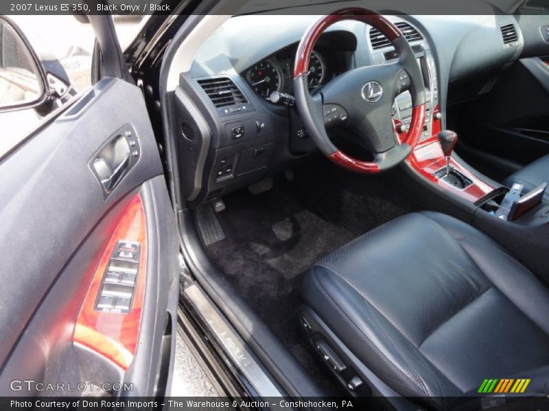 Black Onyx / Black 2007 Lexus ES 350