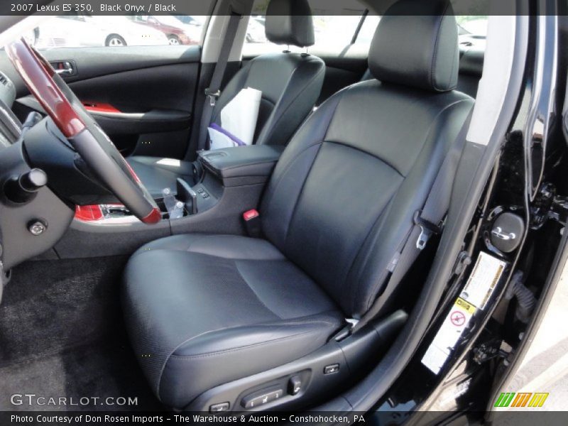 Black Onyx / Black 2007 Lexus ES 350