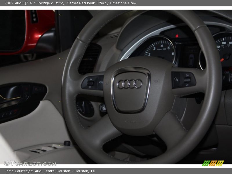 Garnet Red Pearl Effect / Limestone Grey 2009 Audi Q7 4.2 Prestige quattro