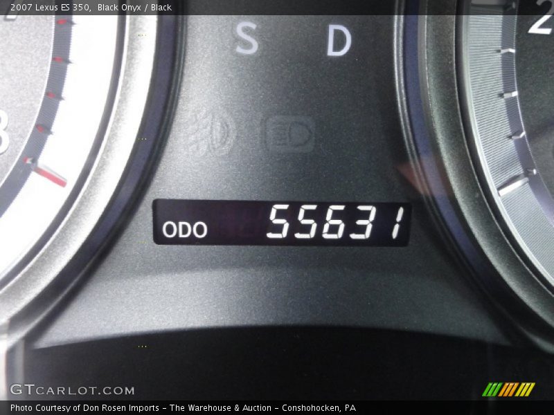 Black Onyx / Black 2007 Lexus ES 350