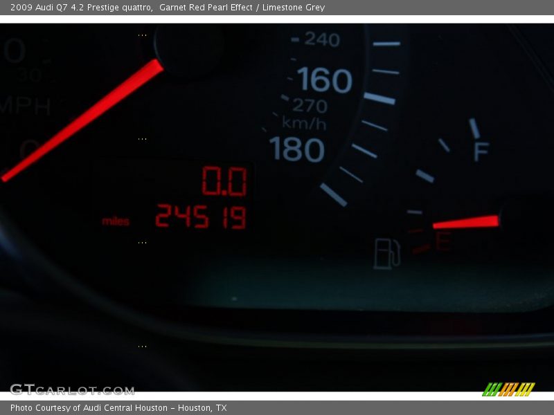 Garnet Red Pearl Effect / Limestone Grey 2009 Audi Q7 4.2 Prestige quattro