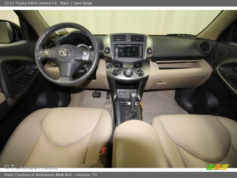 Black / Sand Beige 2010 Toyota RAV4 Limited V6