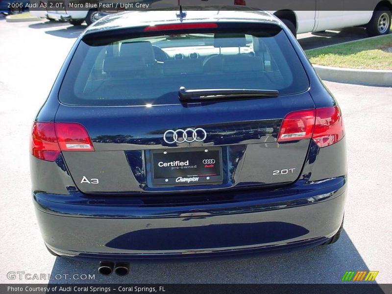 Moro Blue Pearl / Light Grey 2006 Audi A3 2.0T