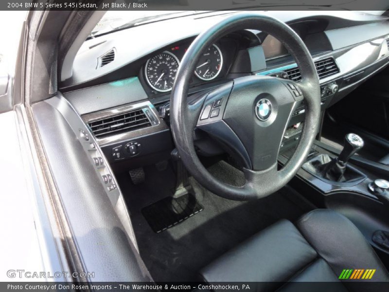 Jet Black / Black 2004 BMW 5 Series 545i Sedan