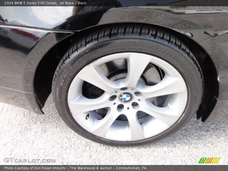 Jet Black / Black 2004 BMW 5 Series 545i Sedan