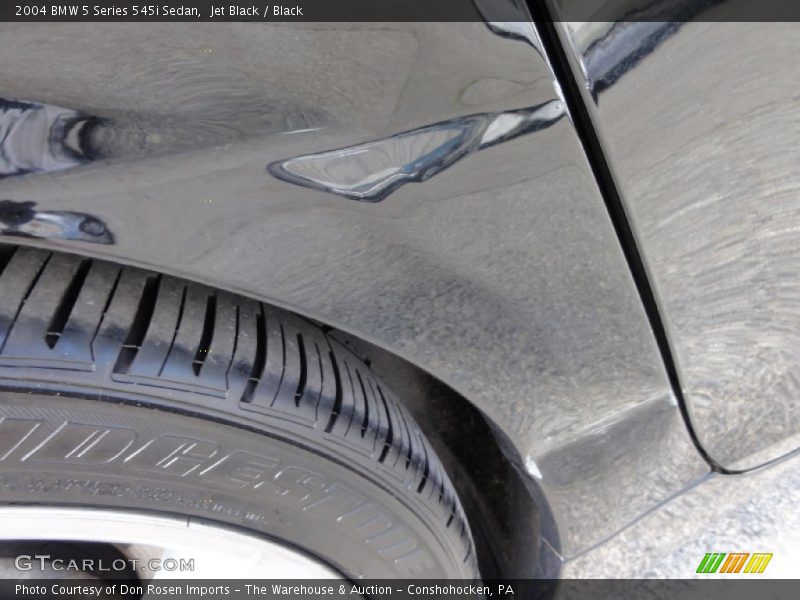 Jet Black / Black 2004 BMW 5 Series 545i Sedan