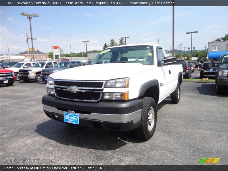 Summit White / Dark Charcoal 2007 Chevrolet Silverado 2500HD Classic Work Truck Regular Cab 4x4