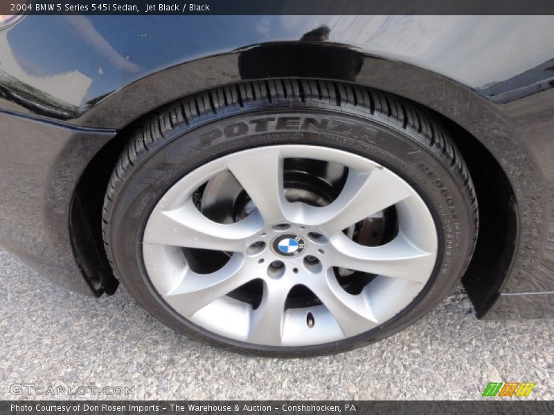 Jet Black / Black 2004 BMW 5 Series 545i Sedan