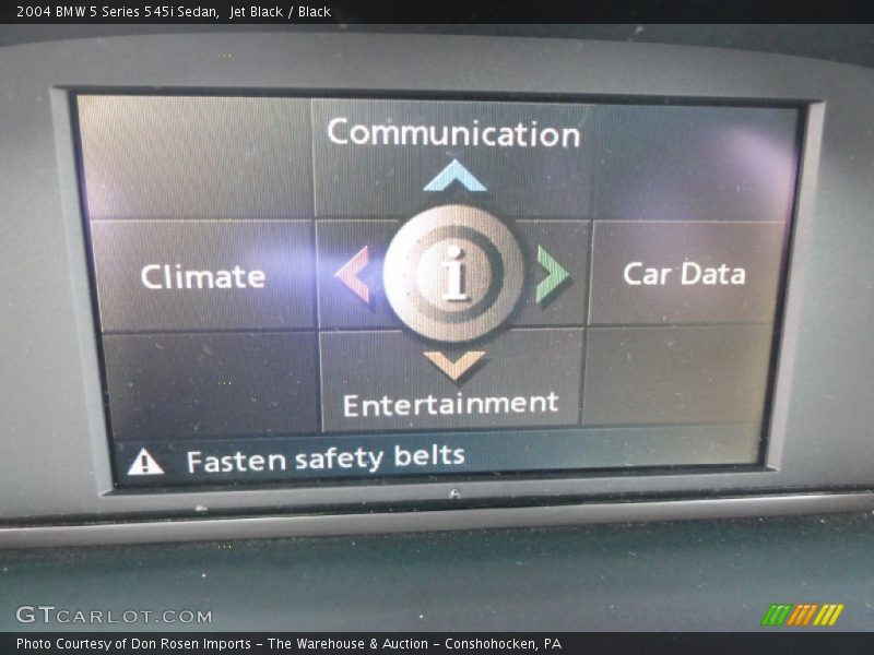 Jet Black / Black 2004 BMW 5 Series 545i Sedan