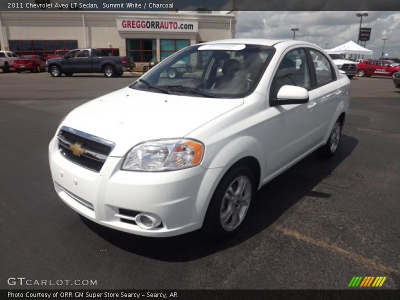 Summit White / Charcoal 2011 Chevrolet Aveo LT Sedan