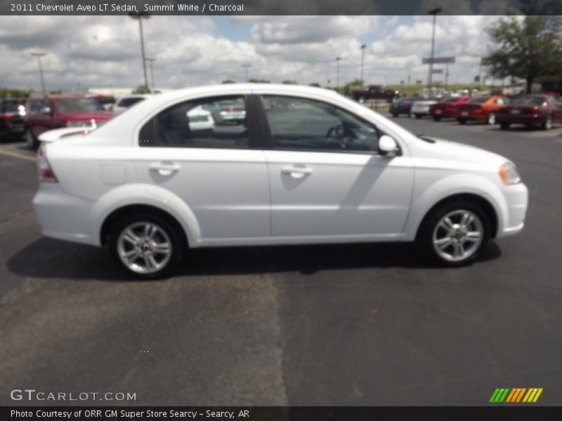 Summit White / Charcoal 2011 Chevrolet Aveo LT Sedan