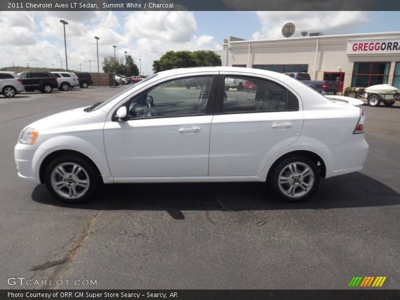 Summit White / Charcoal 2011 Chevrolet Aveo LT Sedan