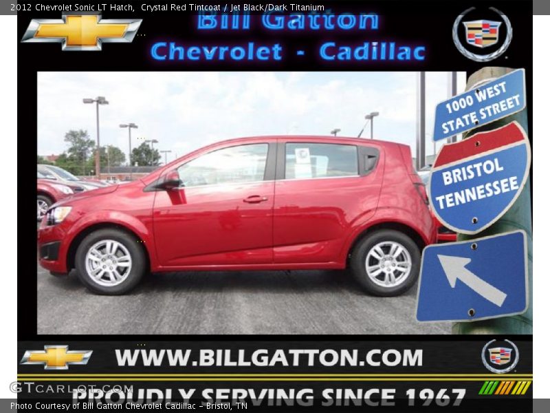 Crystal Red Tintcoat / Jet Black/Dark Titanium 2012 Chevrolet Sonic LT Hatch