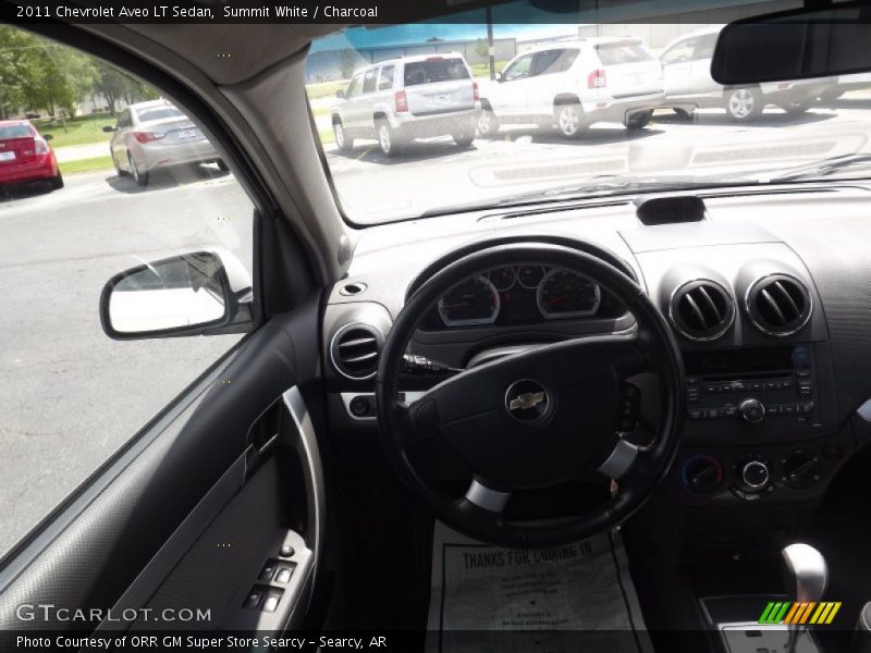 Summit White / Charcoal 2011 Chevrolet Aveo LT Sedan