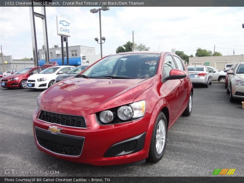 Crystal Red Tintcoat / Jet Black/Dark Titanium 2012 Chevrolet Sonic LT Hatch