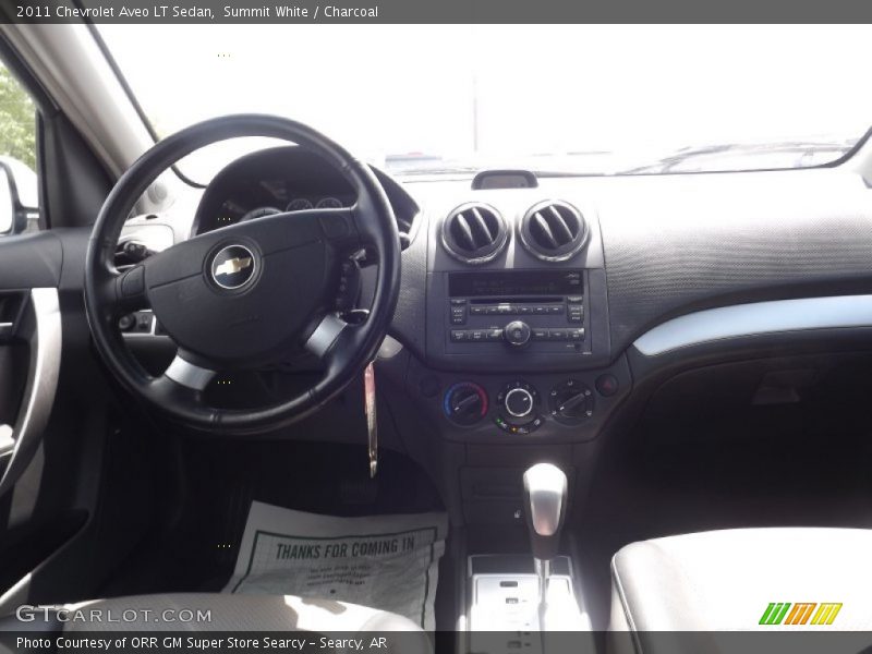 Summit White / Charcoal 2011 Chevrolet Aveo LT Sedan
