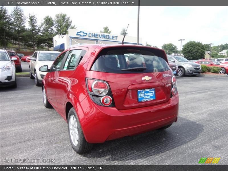 Crystal Red Tintcoat / Jet Black/Dark Titanium 2012 Chevrolet Sonic LT Hatch