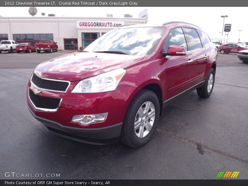 Crystal Red Tintcoat / Dark Gray/Light Gray 2012 Chevrolet Traverse LT