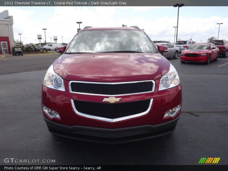 Crystal Red Tintcoat / Dark Gray/Light Gray 2012 Chevrolet Traverse LT