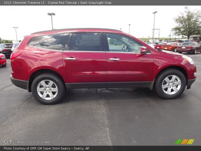 Crystal Red Tintcoat / Dark Gray/Light Gray 2012 Chevrolet Traverse LT