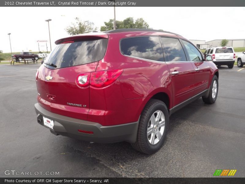 Crystal Red Tintcoat / Dark Gray/Light Gray 2012 Chevrolet Traverse LT