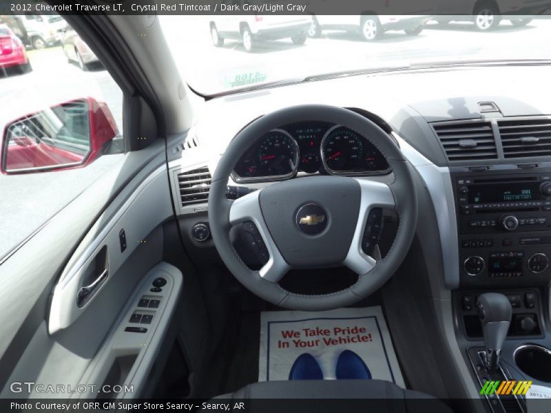 Crystal Red Tintcoat / Dark Gray/Light Gray 2012 Chevrolet Traverse LT