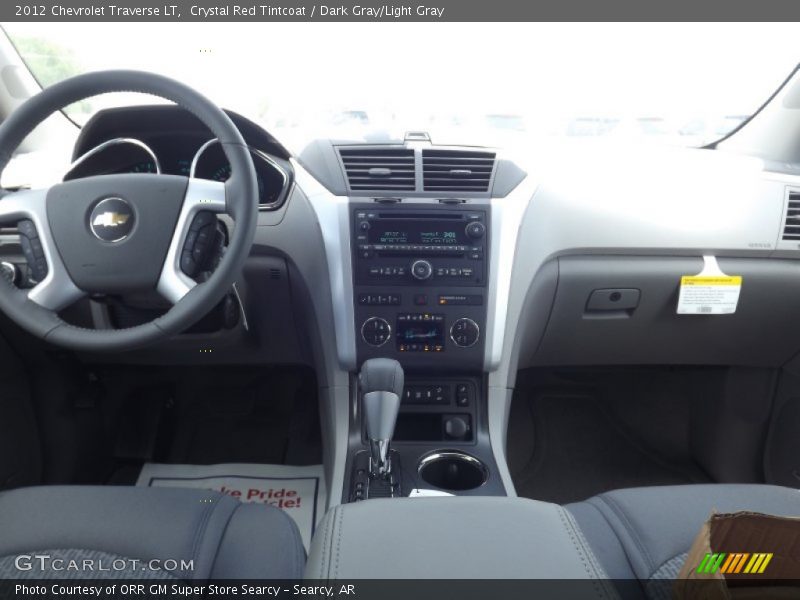 Crystal Red Tintcoat / Dark Gray/Light Gray 2012 Chevrolet Traverse LT