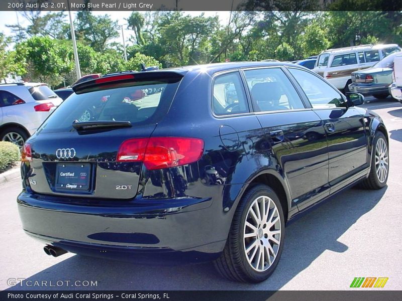 Moro Blue Pearl / Light Grey 2006 Audi A3 2.0T