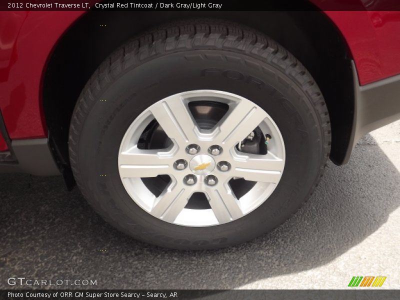 Crystal Red Tintcoat / Dark Gray/Light Gray 2012 Chevrolet Traverse LT