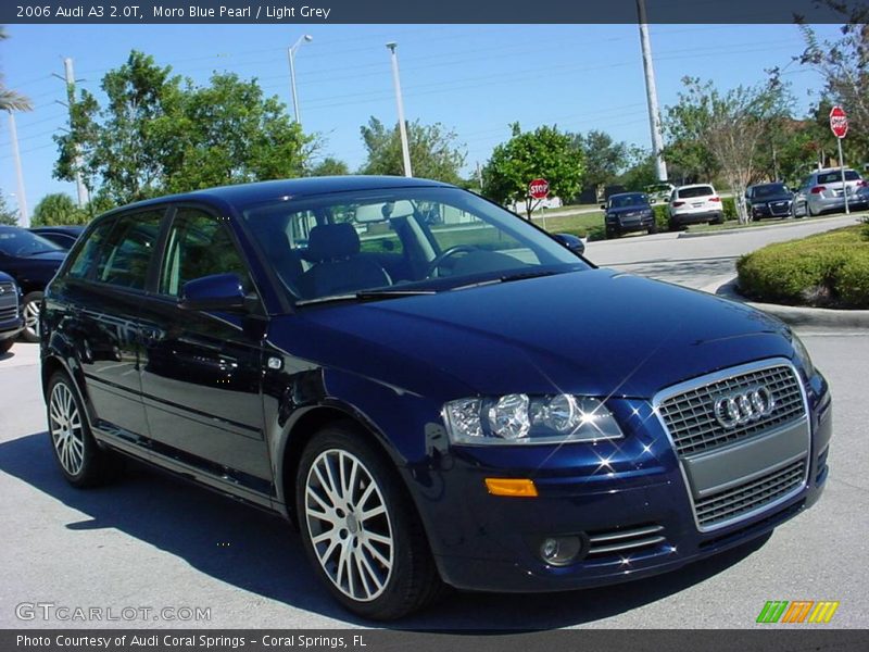 Moro Blue Pearl / Light Grey 2006 Audi A3 2.0T