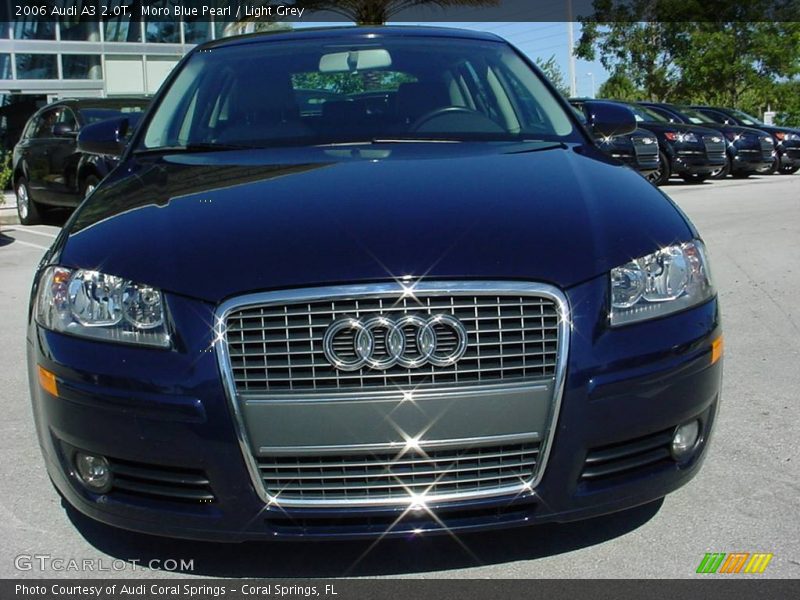 Moro Blue Pearl / Light Grey 2006 Audi A3 2.0T