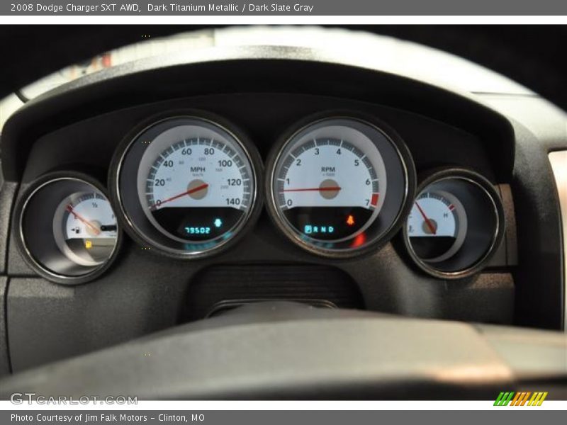 Dark Titanium Metallic / Dark Slate Gray 2008 Dodge Charger SXT AWD