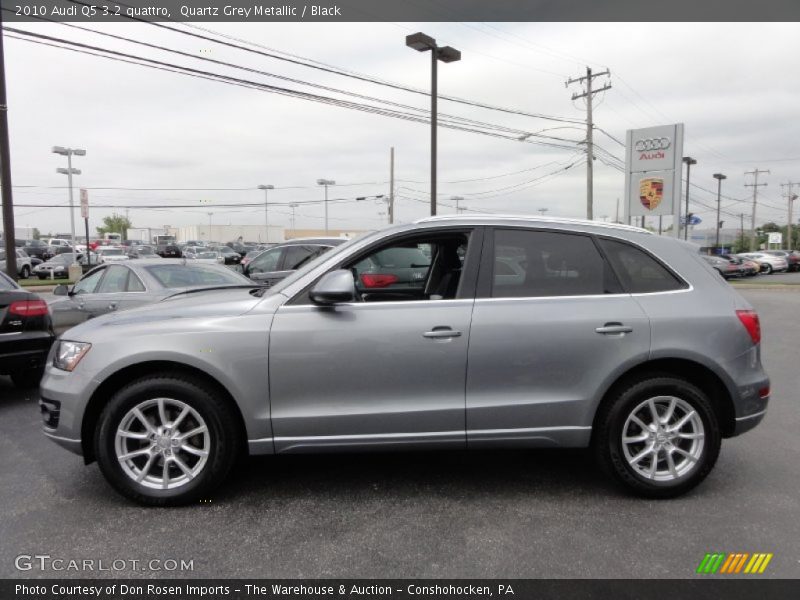 Quartz Grey Metallic / Black 2010 Audi Q5 3.2 quattro