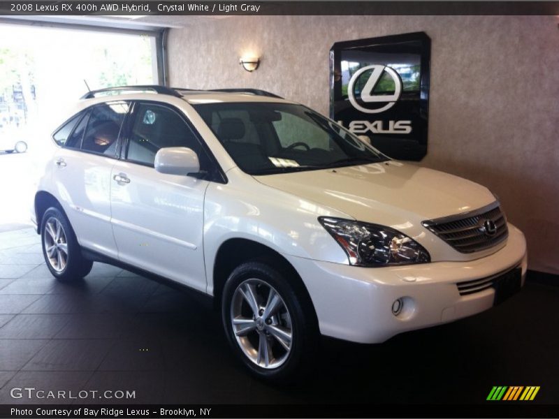 Crystal White / Light Gray 2008 Lexus RX 400h AWD Hybrid