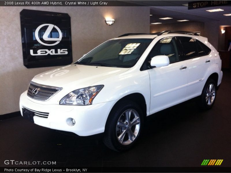 Crystal White / Light Gray 2008 Lexus RX 400h AWD Hybrid